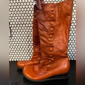 Miz Mooz Bloom burnt Orange Leather boots
